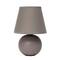Simple Designs Gray Mini Ceramic Globe Table Lamp